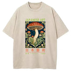 Japanese Art Mushroom Vintage Washed T-Shirt
