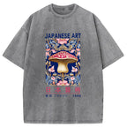 Blue Mushroom Vintage Washed T-Shirt