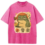 Unimpressed Frog Japanese Washed T-Shirt