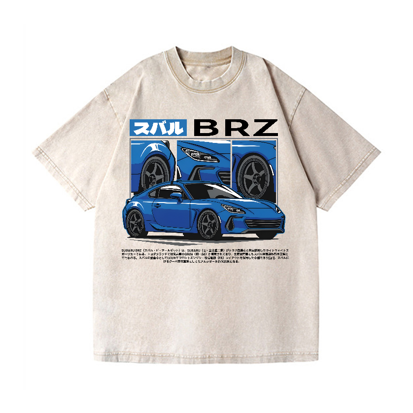 Subaru Vintage Wash Japanese Design T-Shirt