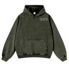 Ramen Hero Vintage Washed Cotton Back Art Hoodie