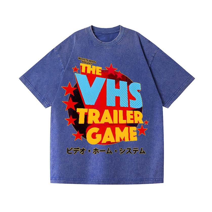 VHS Vintage Wash Japanese Design T-Shirt