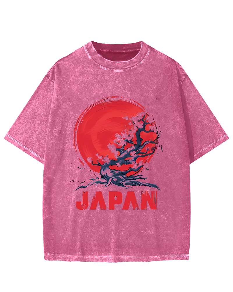 Japan Sakura Vintage Washed T-shirt