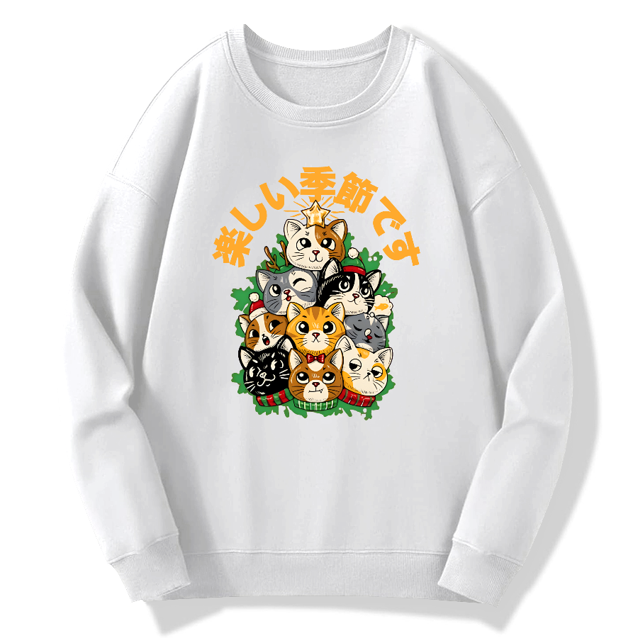 christmas tree Cotton Pullover Sweatshirt
