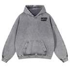 Cat Vintage Washed Cotton Back Art Hoodie