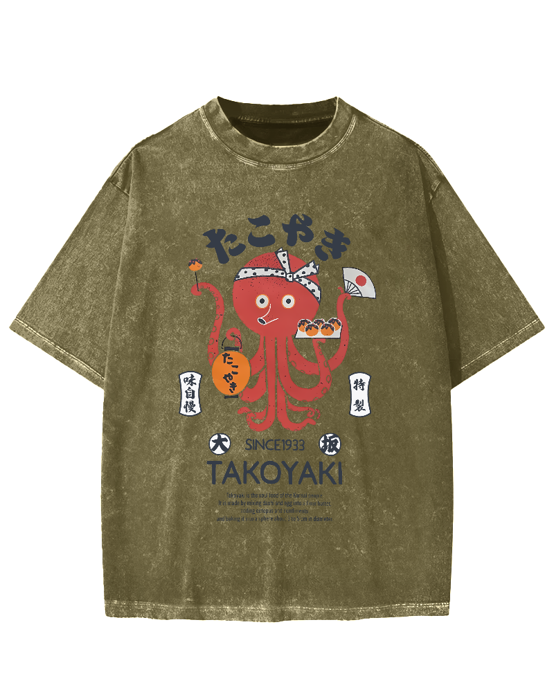 Kansai Takoyaki Vintage Washed T-shirt