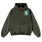 Sarcams Vintage Washed Cotton Back Art Hoodie