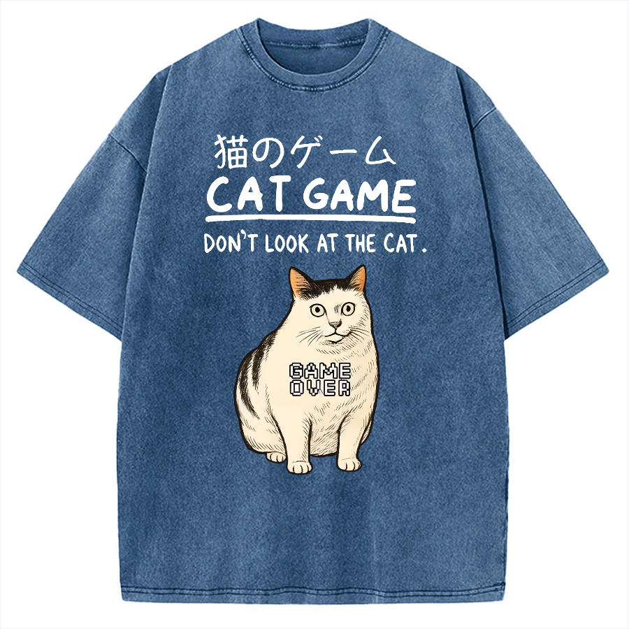 Don't Watch The Cat Vintage Washed T-shirt
