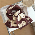Frog Double-Sided Knitted Scarf
