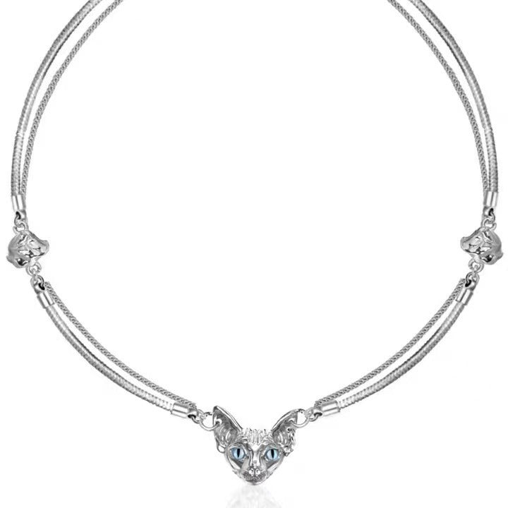 Cat Double-Layer Clavicle Necklace