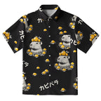 Cute Capybara And Lemon Button-up Shirt