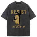Penguin Giving An Opinion Washed T-Shirt