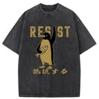 Penguin Giving An Opinion Washed T-Shirt