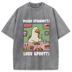 Duck Eating Spaghetti Washed T-Shirt