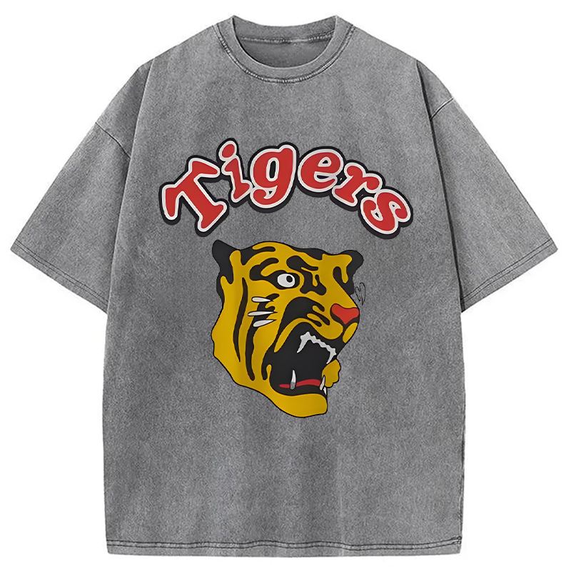 Vintage Hashin Tigers Japanese Baseball Washed T-Shirt