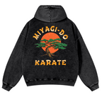 Miyag--do Karate Vintage Washed Cotton Back Art Hoodie