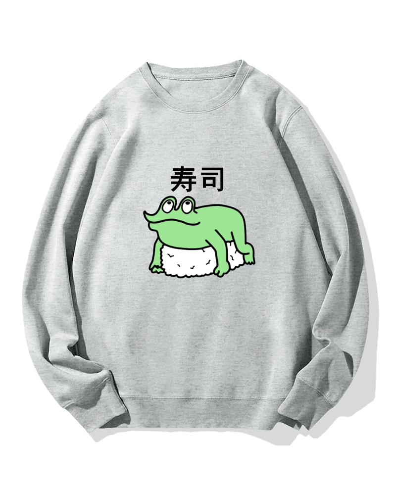 Frog Sushi Cotton Sweatshirt