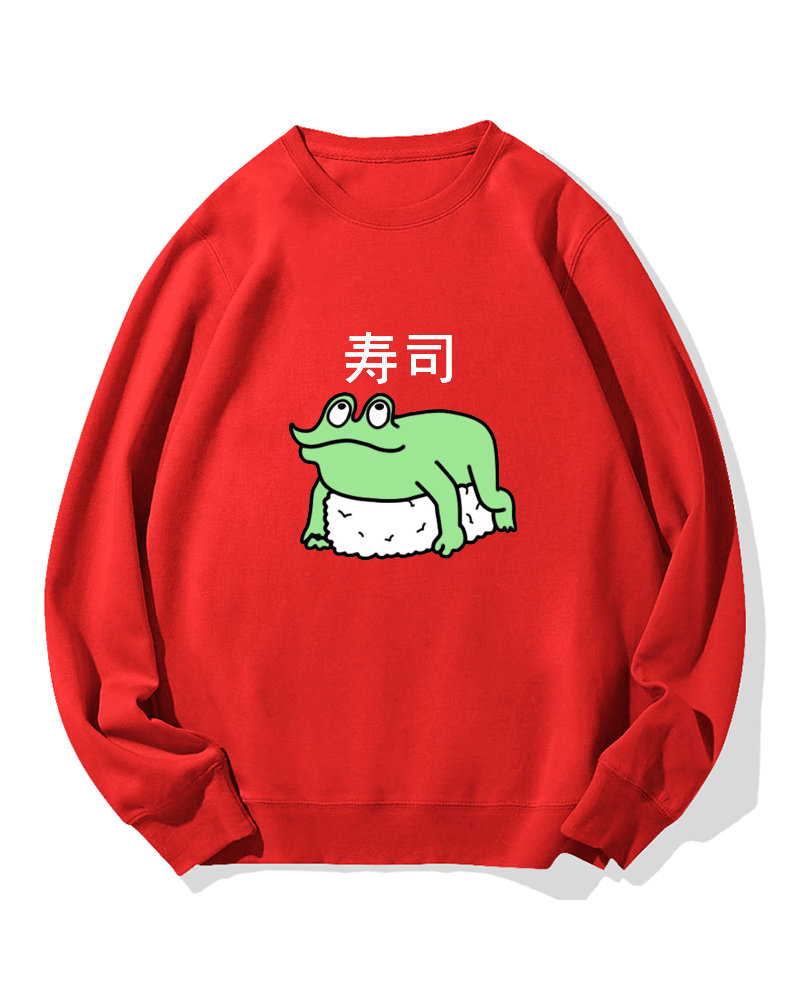 Frog Sushi Cotton Sweatshirt