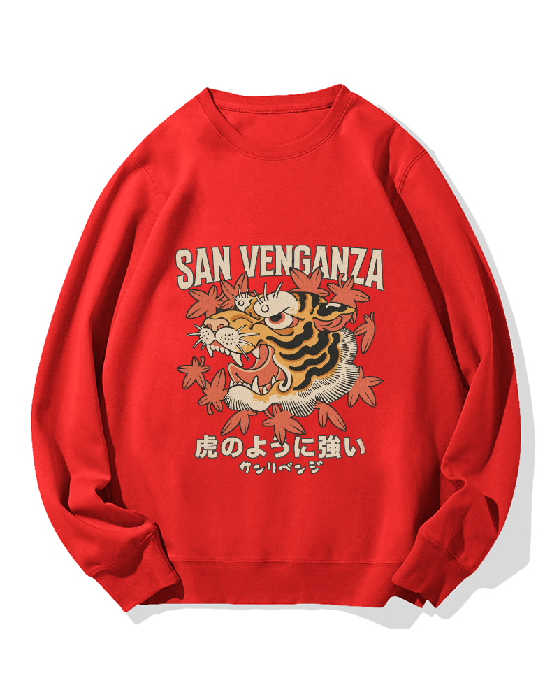 Japanese Ukiyo-eTiger Cotton Sweatshirt