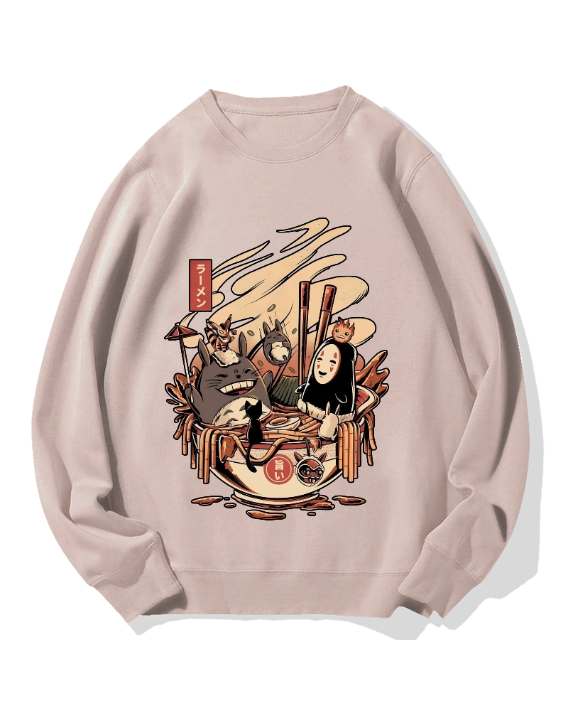 Ramen Pool Party Cotton Sweatshirt