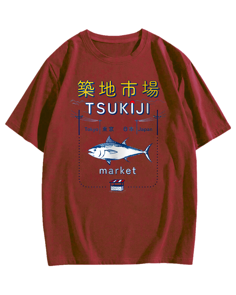 Tuna at the Tsukiji Market in Japan T-shirt