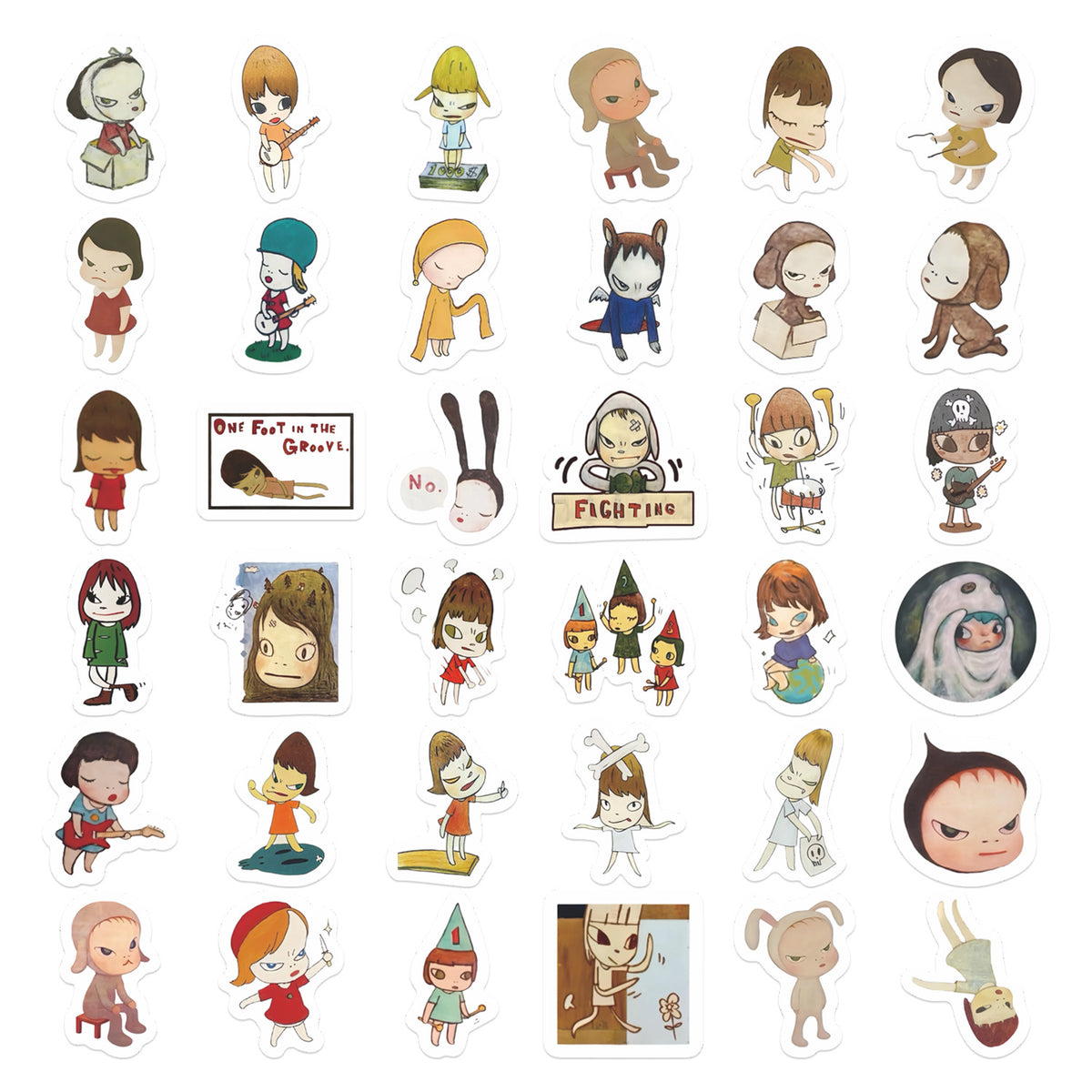 72 Yoshitomo Nara Stickers
