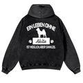 Akita Vintage Washed Cotton Back Art Hoodie