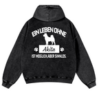 Akita Vintage Washed Cotton Back Art Hoodie