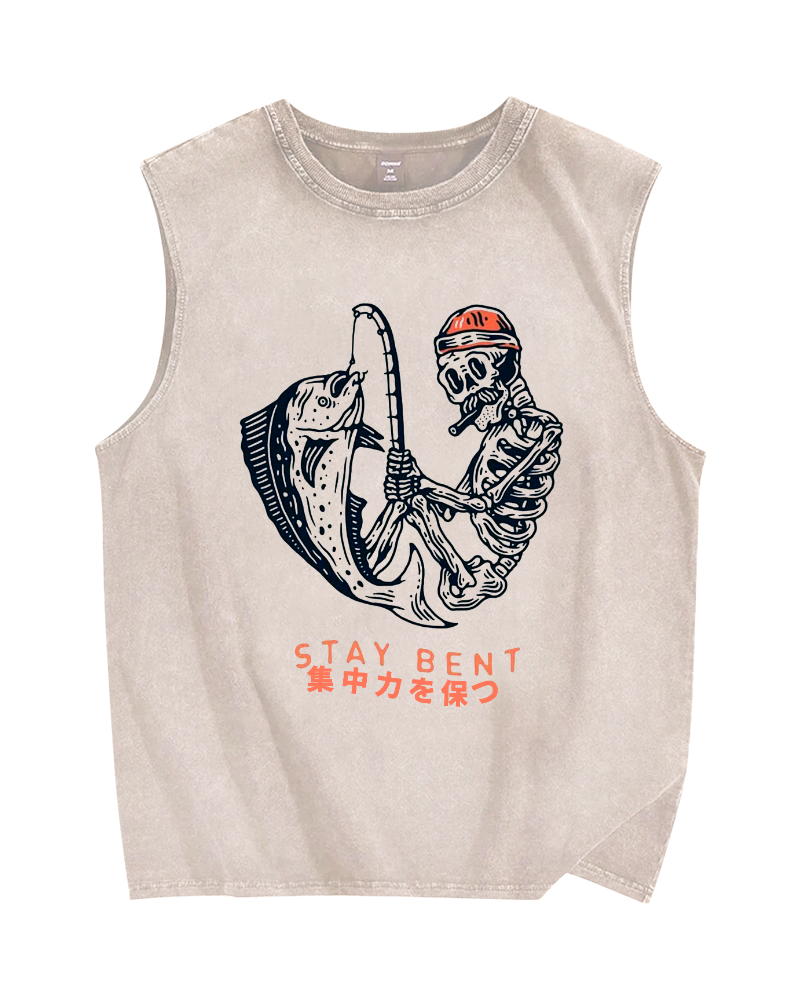Stay bent Vintage Distressed Washed Tank Top