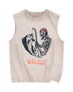Stay bent Vintage Distressed Washed Tank Top