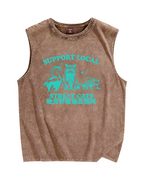 Support local street cats Vintage Distressed Washed Tank Top