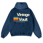 Vintage Vault Vintage Washed Cotton Back Art Hoodie