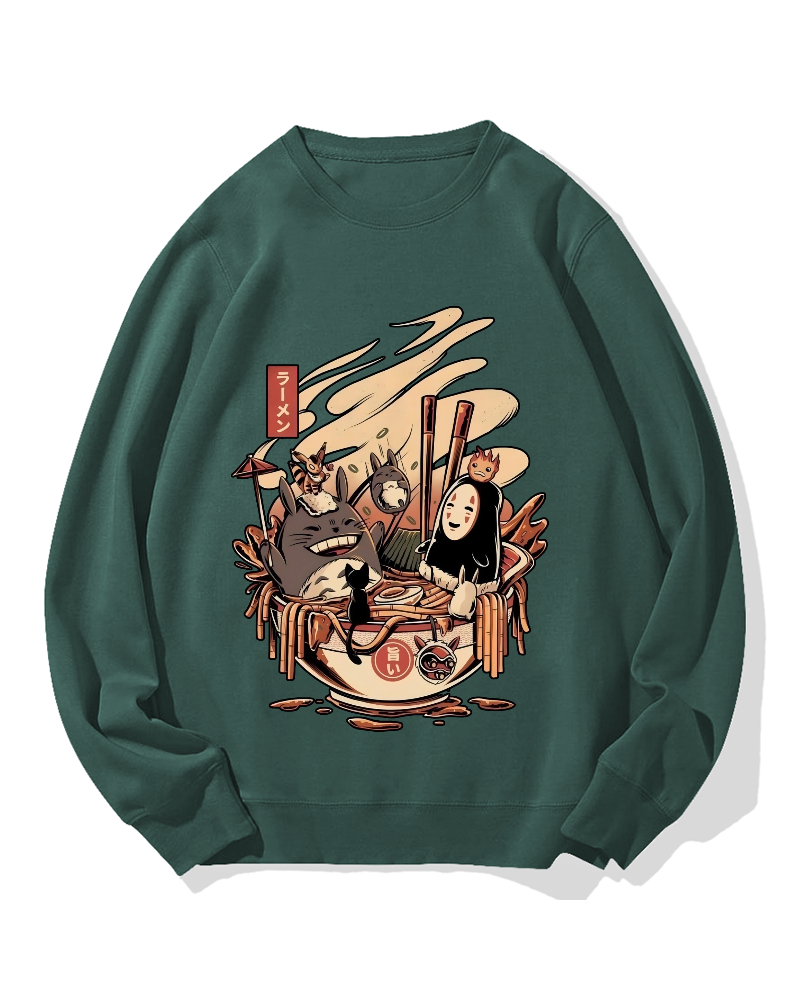 Ramen Pool Party Cotton Sweatshirt