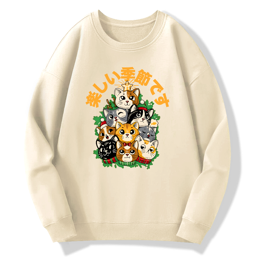 christmas tree Cotton Pullover Sweatshirt