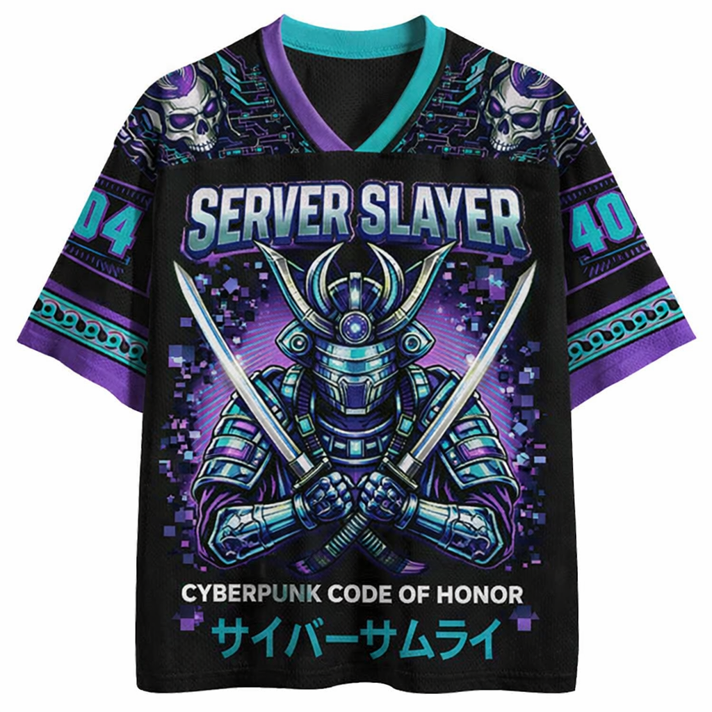 Server Slayer Samurai Jersey Shirts