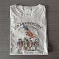 Unisex Classic Cotton 250th Birthday USA Printed Folded T-shirt