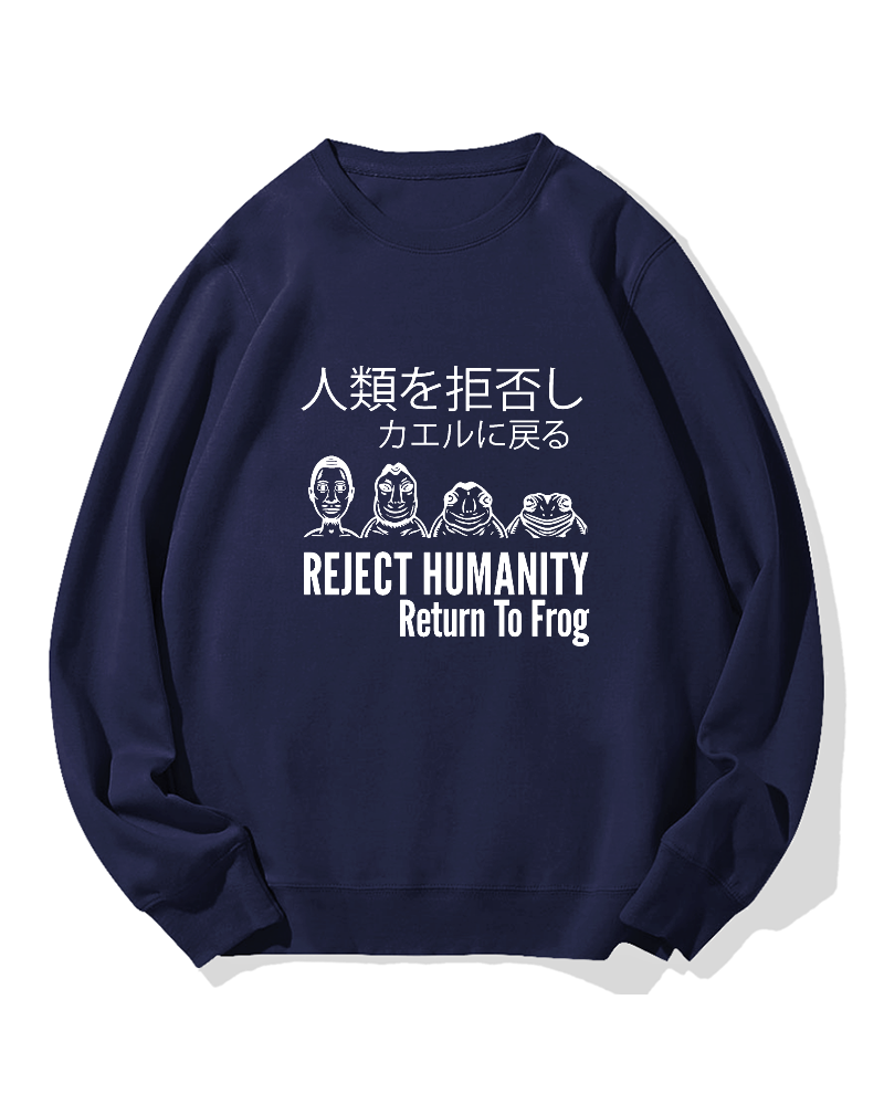 Reject Humanity Return To Frog Cotton Sweatshirt