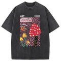 Japanese Art Mushroom Vintage Washed T-Shirt