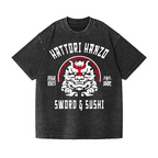 Hattori Hanzo Komainu Vintage Wash Japanese Design T-Shirt