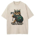 Viking Cat Washed T-Shirt