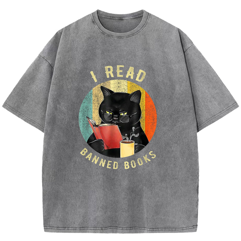 I Read Banned Books Washed T-Shirt