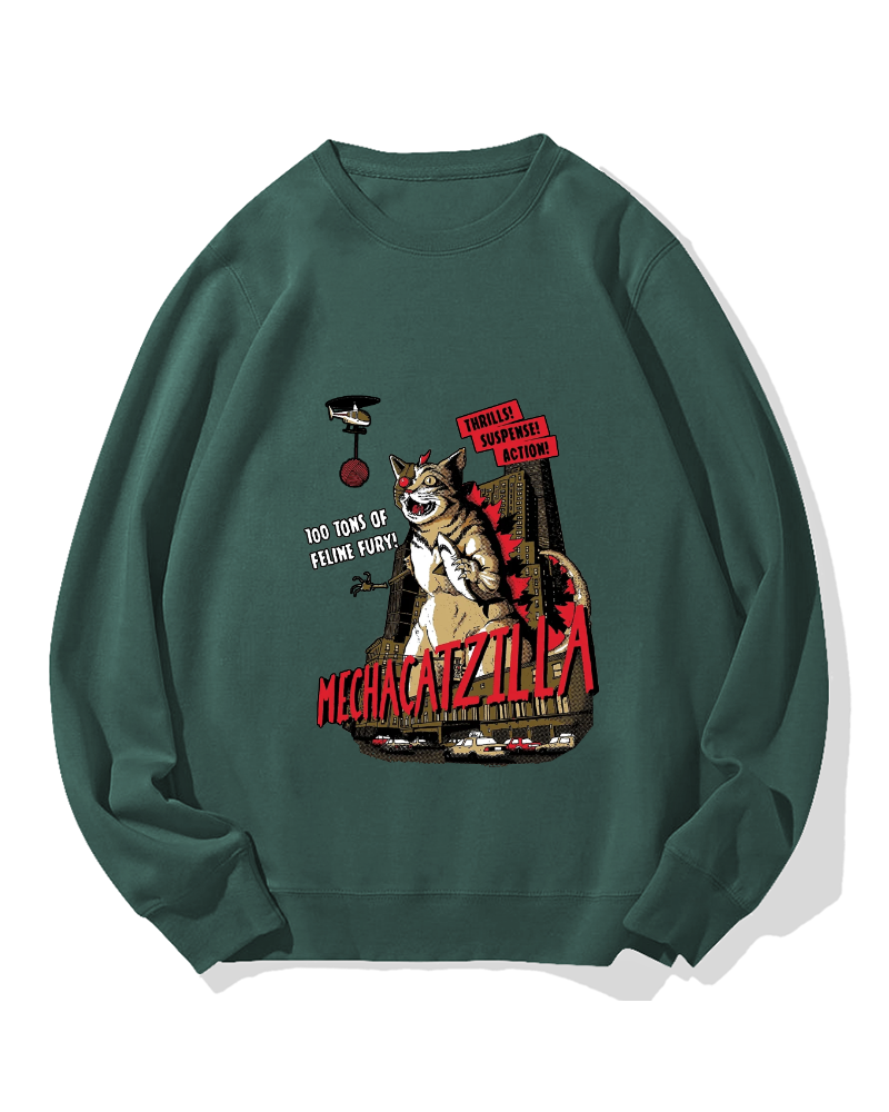 Mechacatzilla Cotton Sweatshirt