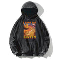 I Can't Eat Gluten Funny Meme Washed Hoodie