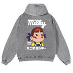 Fujiya Vintage Washed Cotton Back Art Hoodie