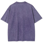 MATSUYAMA Fish Pattern Washed Vintage Short Sleeves T-Shirt