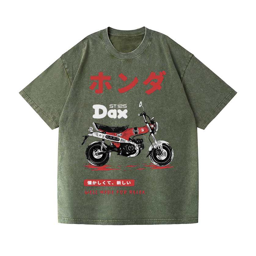 Honda Dax Vintage Wash Japanese Design T-Shirt