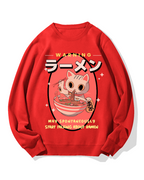 Ramen Cat Cotton Sweatshirt