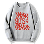 Japan 90s Hiphop Cotton Pullover Sweatshirt