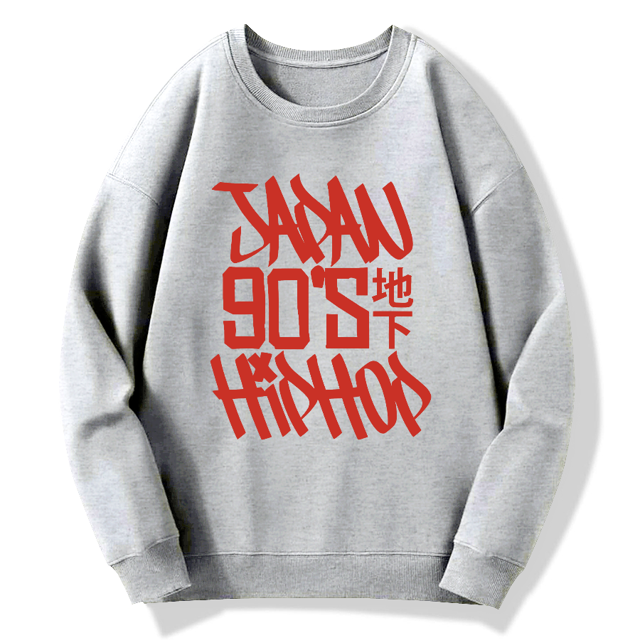 Japan 90s Hiphop Cotton Pullover Sweatshirt