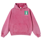 Sarcams Vintage Washed Cotton Back Art Hoodie